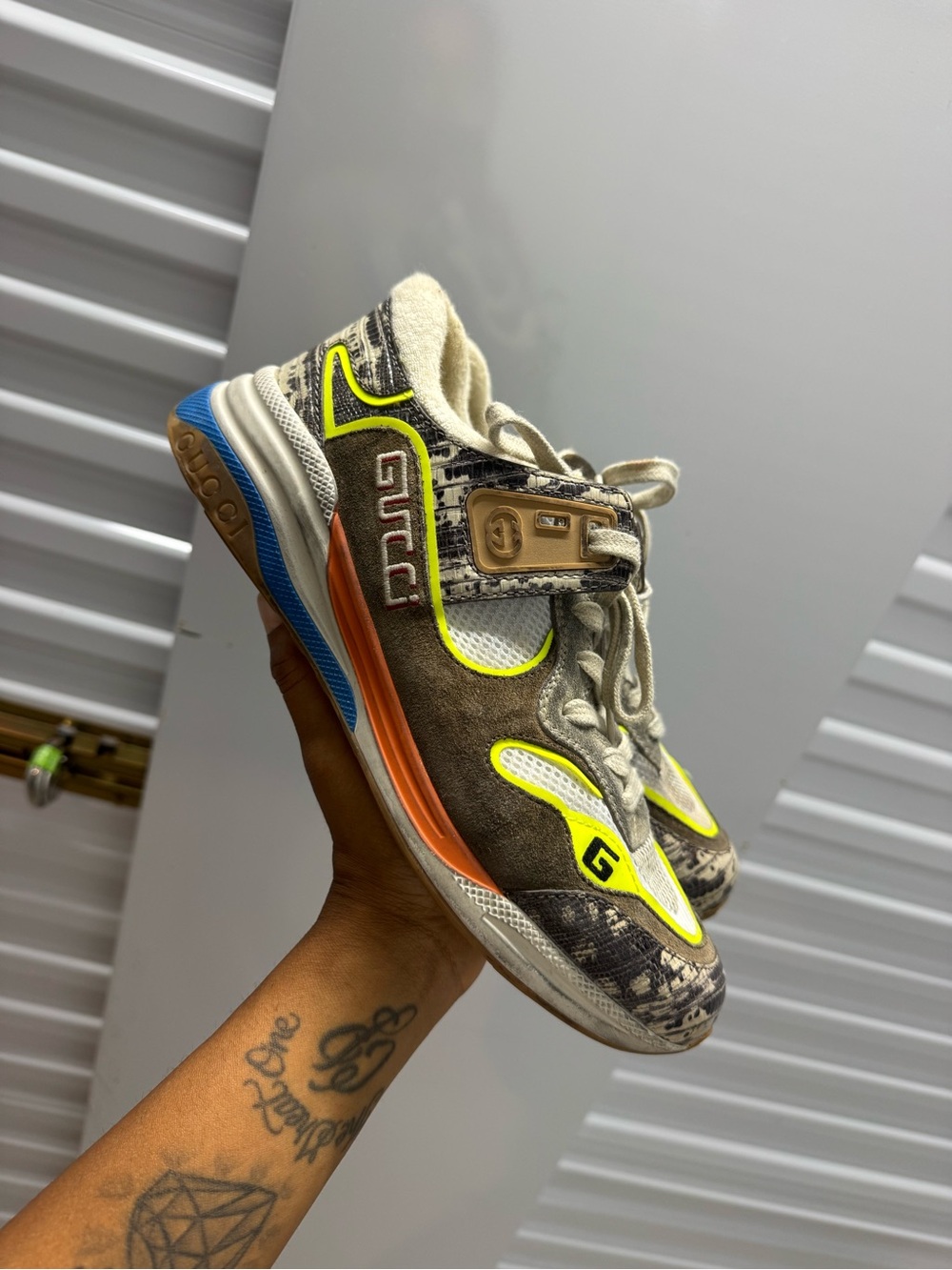 Gucci Men's Multicolor Tejus Printed size Gucci 8.5